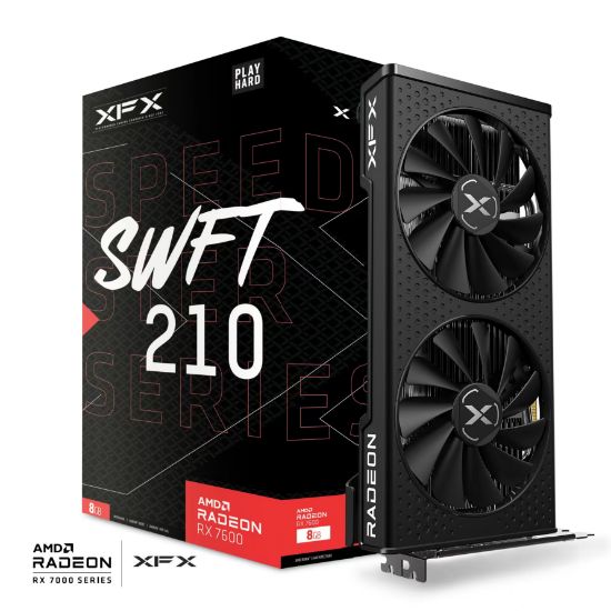 XFX Speedster SWFT 210 RX 7600 8GB GDDR6 128Bit (RX-76PSWFTFY) resmi