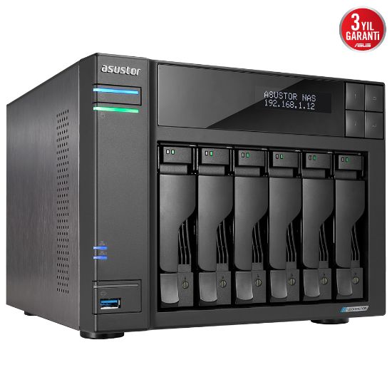 ASUSTOR AS6706T 6 YUVALI 8GB DDR4 NAS DEPOLAMA ÜNİTESİ resmi