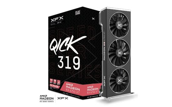 XFX Speedster QICK 319 RX 6750 XT 12GB GDDR6 192Bit (RX-675XYJFDP) resmi