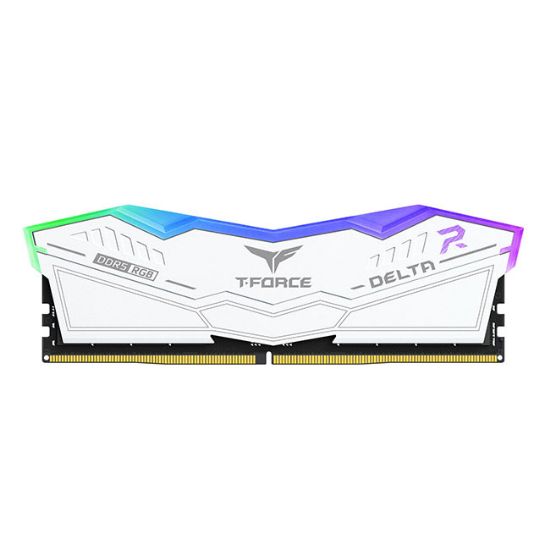 Team T-Force DELTA RGB White 32GB(2x16GB) 5200Mhz DDR5 CL40 Gaming Ram (FF4D532G5200HC40CDC01) resmi