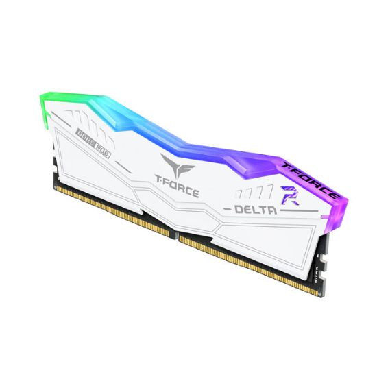 Team T-Force DELTA RGB White 32GB(2x16GB) 5200Mhz DDR5 CL40 Gaming Ram (FF4D532G5200HC40CDC01) resmi