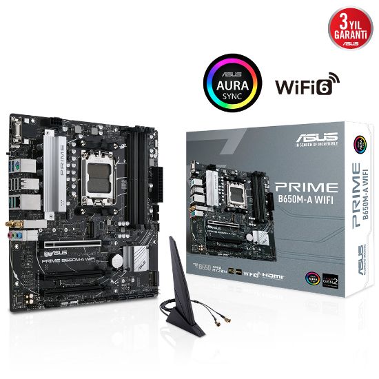 ASUS PRIME B650M-A WIFI DDR5 6400MHZ AM5 mATX resmi