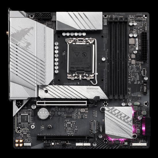 GIGABYTE B760M AORUS ELITE AX 5333MHz(OC) DDR4 M.2 mATX 1700p resmi