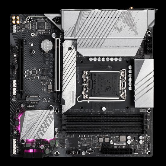 GIGABYTE B760M AORUS ELITE AX 5333MHz(OC) DDR4 M.2 mATX 1700p resmi