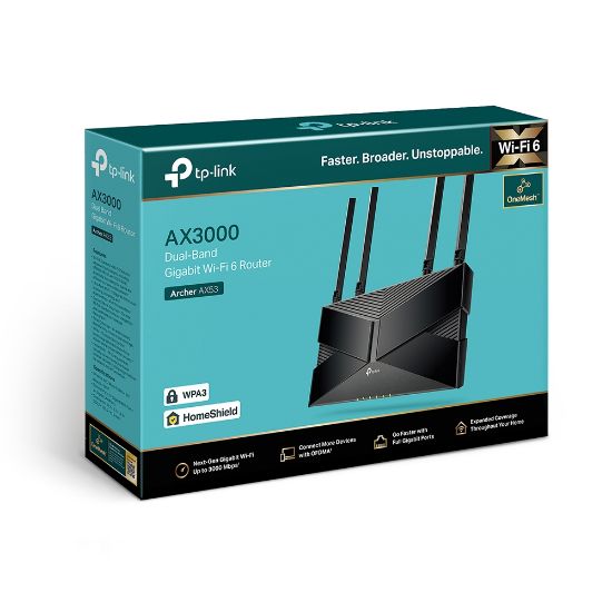 TP-LINK ARCHER AX53 AX3000 DUAL BAND ROUTER WIFI6 resmi