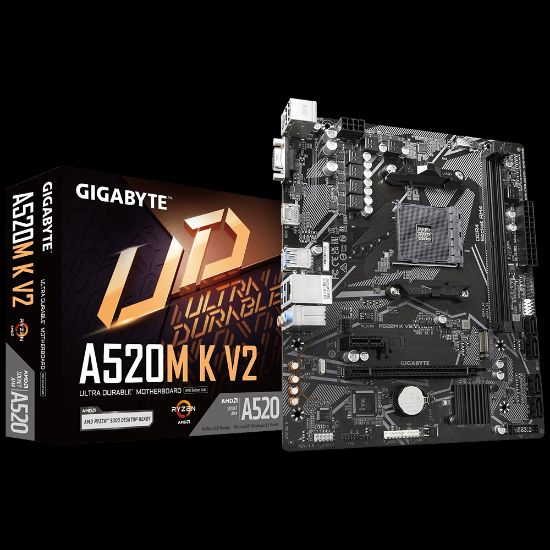 GIGABYTE A520M K V2 DDR4 5100Mhz(OC) HDMI M.2 mATX AM4 resmi