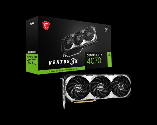 MSI GEFORCE RTX 4070 VENTUS 3X 12G OC 12GB GDDR6X 3XDP HDMI 192Bit  resmi