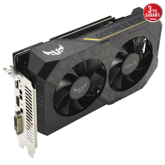 ASUS TUF-GTX1650-4GD6-P-V2-GAMING 4GB GDDR6 HDMI DVI 128BİT  resmi