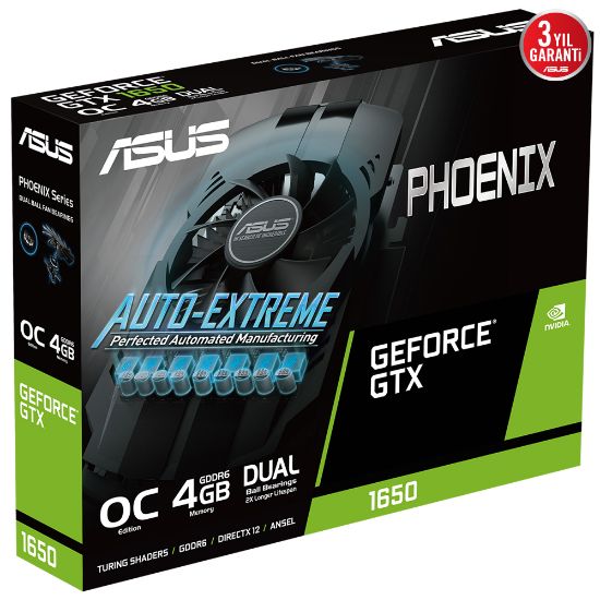 ASUS PH-GTX1650-O4GD6-P EVO 4GB GDDR6 HDMI 128Bit  resmi