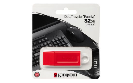 32GB USB3.2 DTX/32GB Exodia KIRMIZI KINGSTON resmi