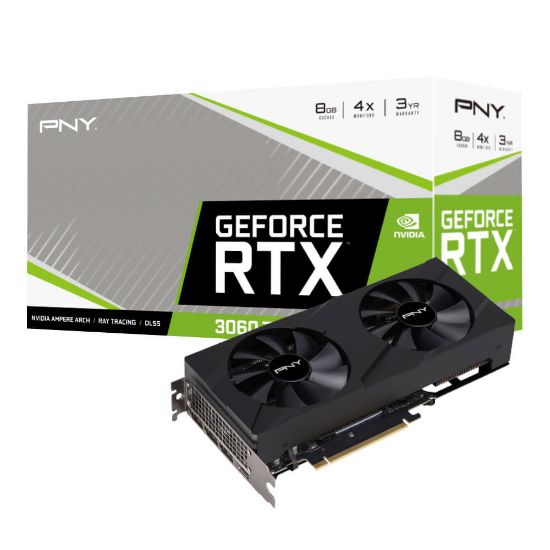 PNY RTX 3060 TI VERTO 8GB GDDR6X 256Bit (VCG3061T8LDFBPB1) resmi