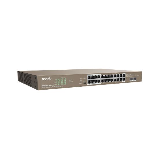 TENDA TEG1126P-24-410W 24 PORT 10/100/1000 SWITCH resmi