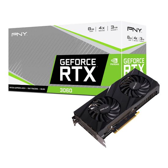 PNY RTX 3060 VERTO 8GB GDDR6 128Bit (VCG30608DFBPB1) resmi