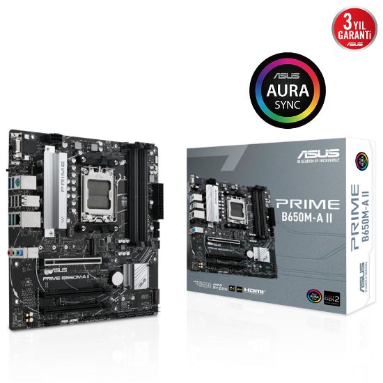 ASUS PRIME B650M-A II DDR5 6400MHZ  mATX M.2 AM5 resmi