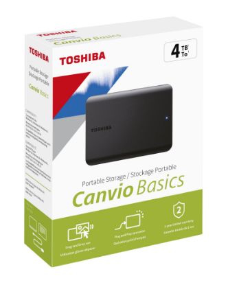 4TB Canvio Basics 2.5" USB3.2 TOSHIBA HDTB540EK3CA (USB2.0 Uyumlu) resmi
