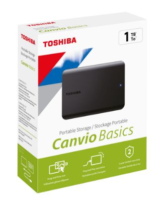 1TB Canvio Basics 2.5" USB3.2 TOSHIBA HDTB510EK3AA (USB2.0 Uyumlu) resmi