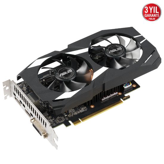 ASUS DUAL-GTX1650-O4GD6-P-V2 4GB GDDR6 HDMI 128BİT resmi