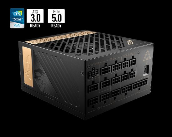 MSI MEG AI1300P PCIE5 1300W 80+ PLATINUM PSU resmi