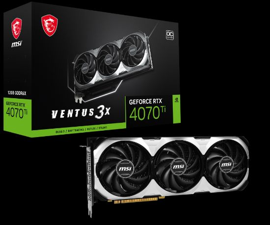 MSI GEFORCE RTX 4070 TI VENTUS 3X 12G OC 12GB GDDRX DP HDMI 192Bit  resmi