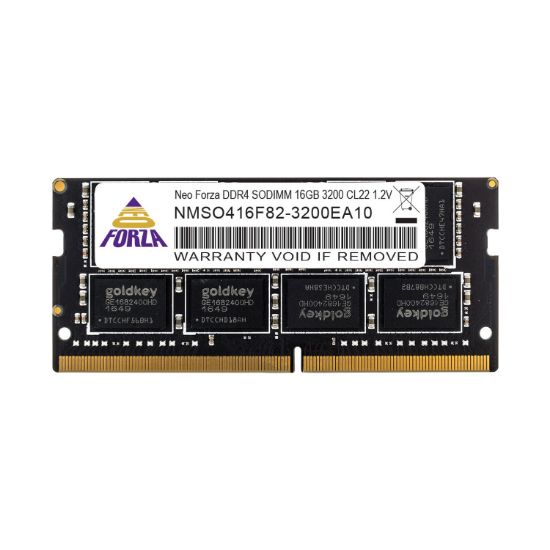 16GB DDR4 3200Mhz SODIMM CL22 1.2V NMSO416E82-3200EA10 NEOFORZA resmi