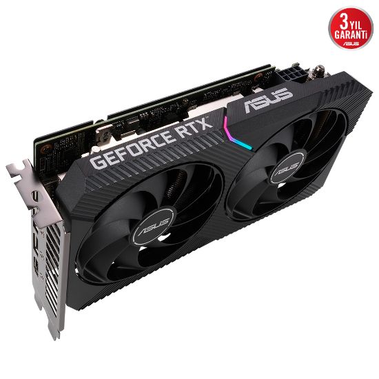 ASUS DUAL-RTX3060-O8G 8GB GDDR6 HDMI 3xDP RGB 128Bit resmi