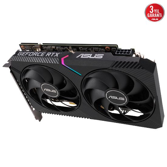 ASUS DUAL-RTX3060-O8G 8GB GDDR6 HDMI 3xDP RGB 128Bit resmi