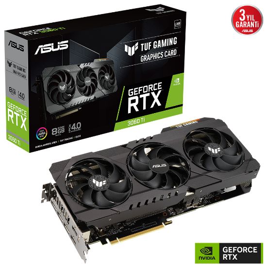 ASUS TUF-RTX3060TI-O8GD6X-GAMING 8GB HDMI 256Bit resmi