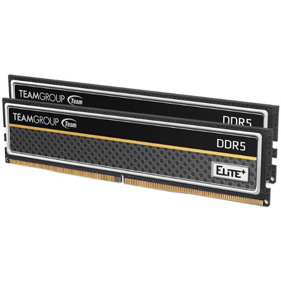 Team Elite Plus Black 16 GB (2x8GB) 5200 Mhz DDR5 CL42 U-DIMM RAM (TPBD516G5200HC42DC016) resmi