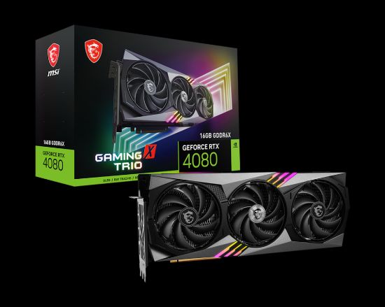 MSI GEFORCE RTX 4080 GAMING X TRIO 16G 16GB GDDR6X DP HDMI 256Bit resmi