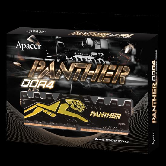 Apacer Panther-Golden 16 GB (2x8GB) 3600 Mhz CL18 DDR4 Gaming RAM (AH4U16G36C25Y7GAA-2) resmi