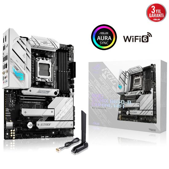 ASUS ROG STRIX B650-A GAMING WIFI DDR5 6400+MHz(OC) HDMI DP M.2 ATX AM5 resmi