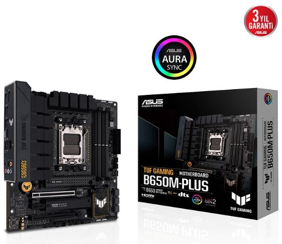 ASUS TUF GAMING B650M-PLUS DDR5 6400Mhz+(OC) HDMI DP mATX AM5 resmi