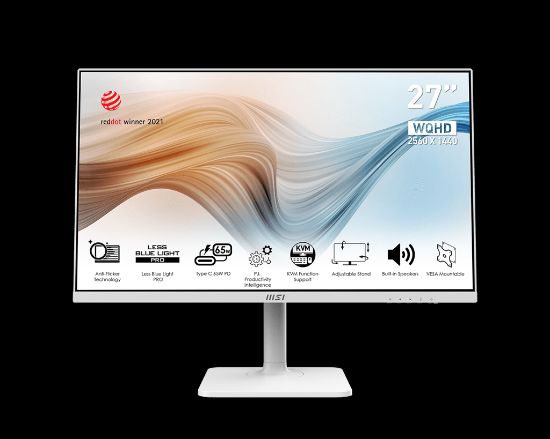 27 MSI MODERN MD272QPW IPS QHD 75HZ 4MS HDMI DP  resmi