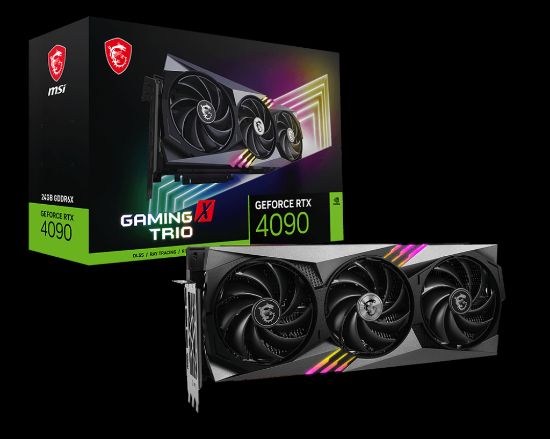 MSI GEFORCE RTX 4090 GAMING X TRIO 24G 24GB GDDR6X DP HDMI 384Bit resmi