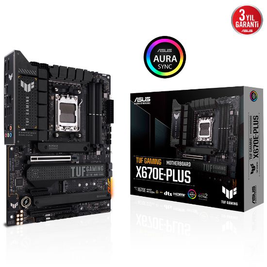 ASUS TUF GAMING X670E-PLUS 6400Mhz+(OC) DDR5 M.2 ATX AM5 resmi