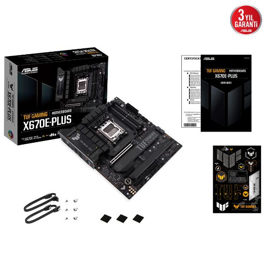 ASUS TUF GAMING X670E-PLUS 6400Mhz+(OC) DDR5 M.2 ATX AM5 resmi