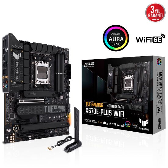 ASUS TUF GAMING X670E-PLUS WIFI DDR5 6400MHz+(OC) HDMI DP AM5 resmi