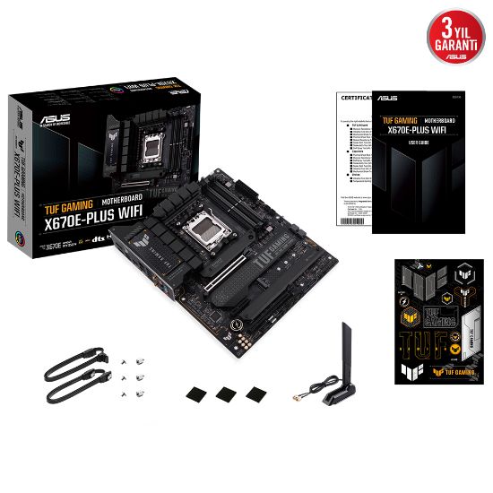 ASUS TUF GAMING X670E-PLUS WIFI DDR5 6400MHz+(OC) HDMI DP AM5 resmi