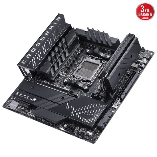 ASUS ROG CROSSHAIR X670E GENE DDR5 6400MHz(OC) M.2 WİFİ mATX AM5  resmi