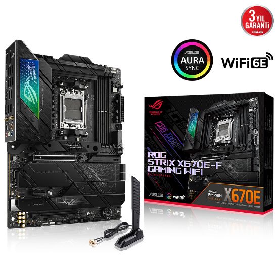 ASUS ROG STRIX X670E-F GAMING WiFi DDR5 6400+Mhz(OC)  HDMI DP M.2 AM5 resmi