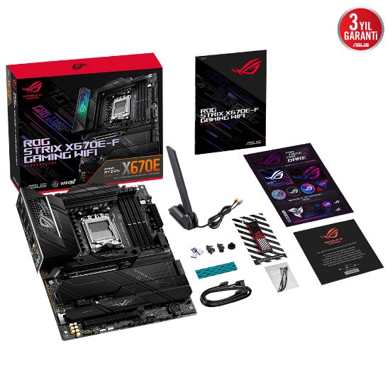 ASUS ROG STRIX X670E-F GAMING WiFi DDR5 6400+Mhz(OC)  HDMI DP M.2 AM5 resmi