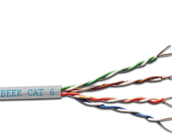 BEEK BC-500-UU6-HF U/UTP CAT6 500 METRE NETWORK KABLOSU resmi