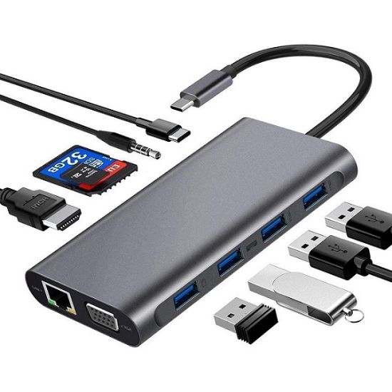 CODEGEN CDG-CNV49 USB 3.0 /HDMI /VGA /TYPE-C /RJ45 HUB resmi