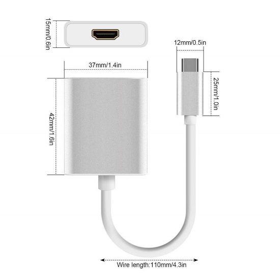 CODEGEN CDG-CNV33 USB 3.1 TYPE-C TO HDMI ÇEVİRİCİ resmi