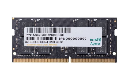 Apacer 32GB (1x32GB) 3200MHz CL22 DDR4 Notebook SODIMM RAM (ES.32G21.PSI) resmi