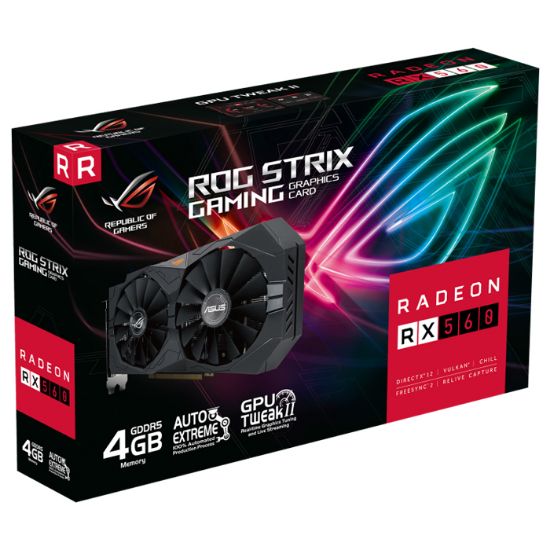 ASUS ROG-STRIX-RX560-4G-V2-GAMING 4GB GDDR5 128Bit resmi