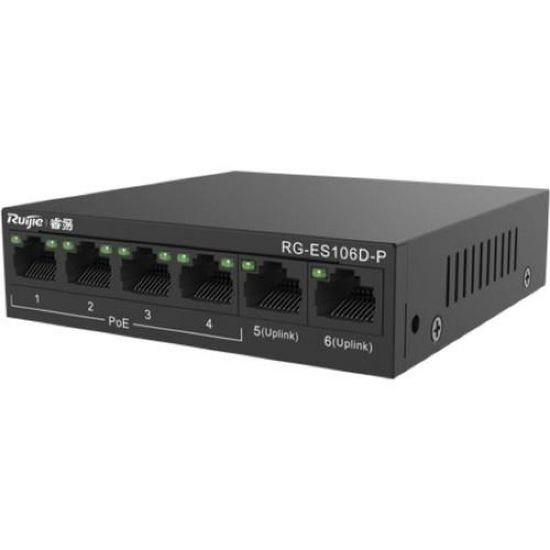 REYEE RG-ES106D-P 6 PORT 10/100 FAST TAK ÇALIŞTIR resmi