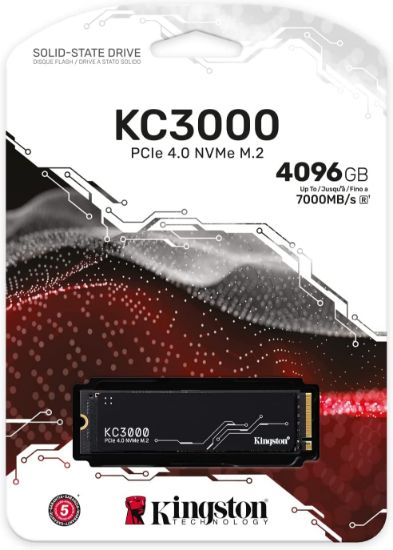 4TB KINGSTON KC3000 PCIe 4.0 SKC3000D/4096G resmi