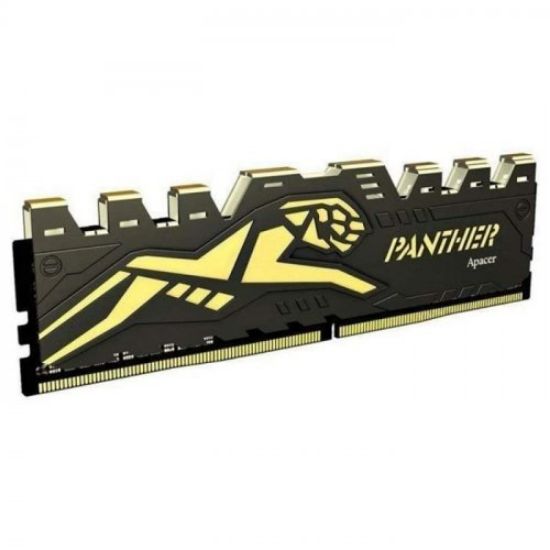 Apacer Panther Black-Gold 16GB (1x16GB) 3200Mhz CL16 DDR4 Gaming Ram (AH4U16G32C28Y7GAA-1) resmi