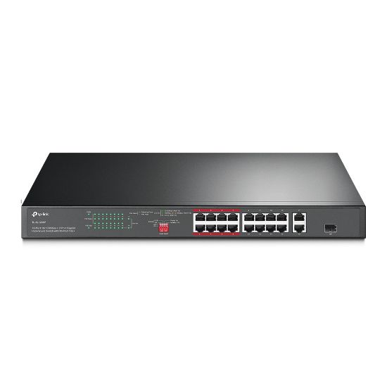 TP-LINK TL-SL1218P 16PORT 10/100 POE SWITCH  resmi